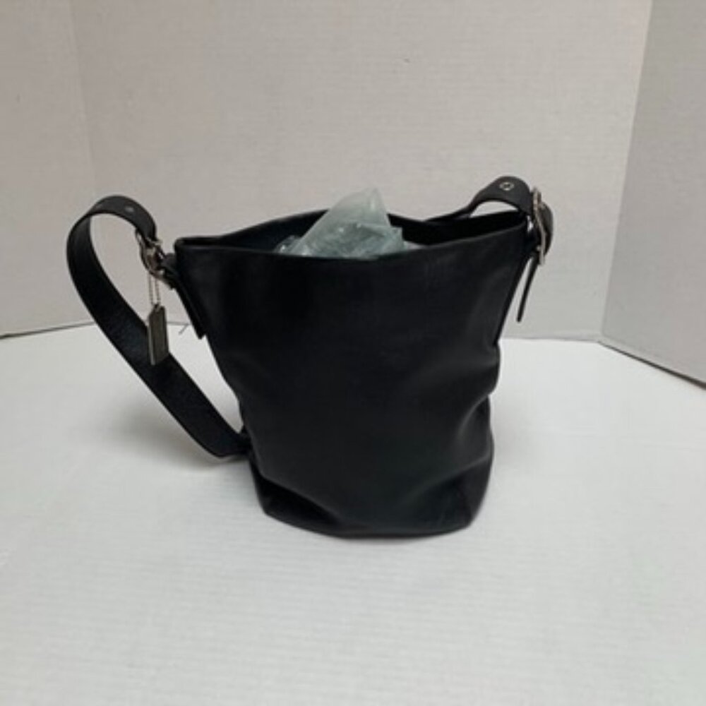 Coach Vintage Black Leather Shoulder/Crossbody Medium Soho Bag 9186